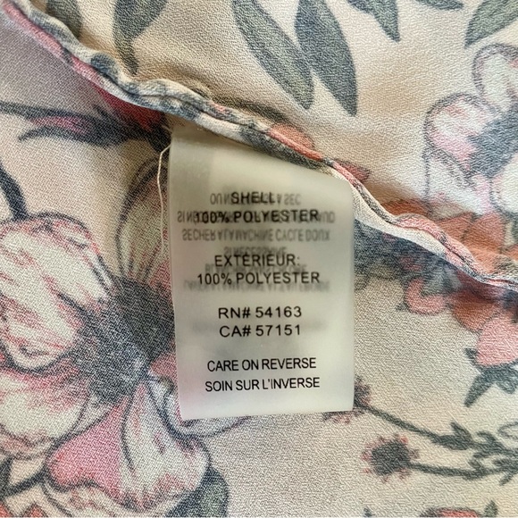 IVANKA TRUMP Sleeveless Pink Floral Lace Up Blouse Women’s XS - Picture 6 of 6